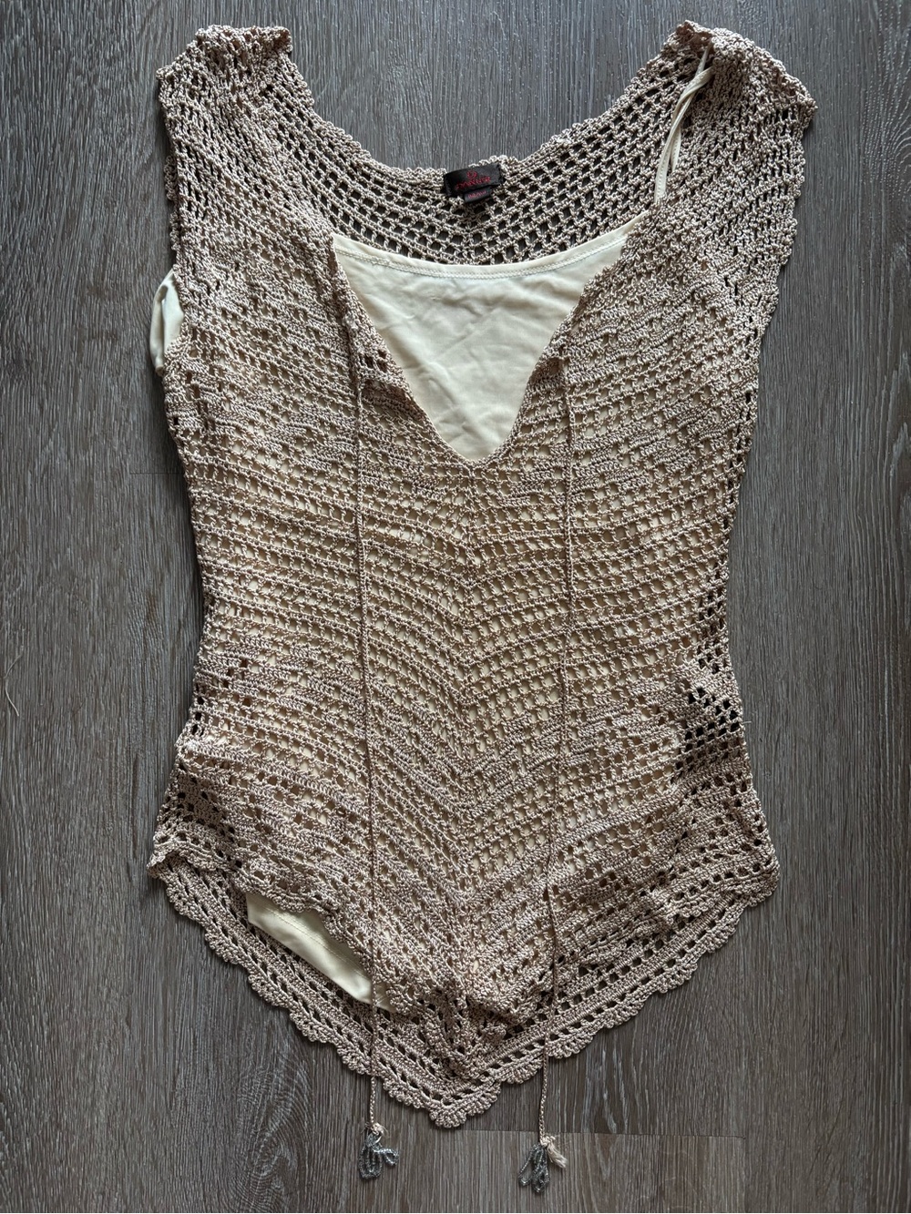 Danier Layered Crochet Camisole - Medium